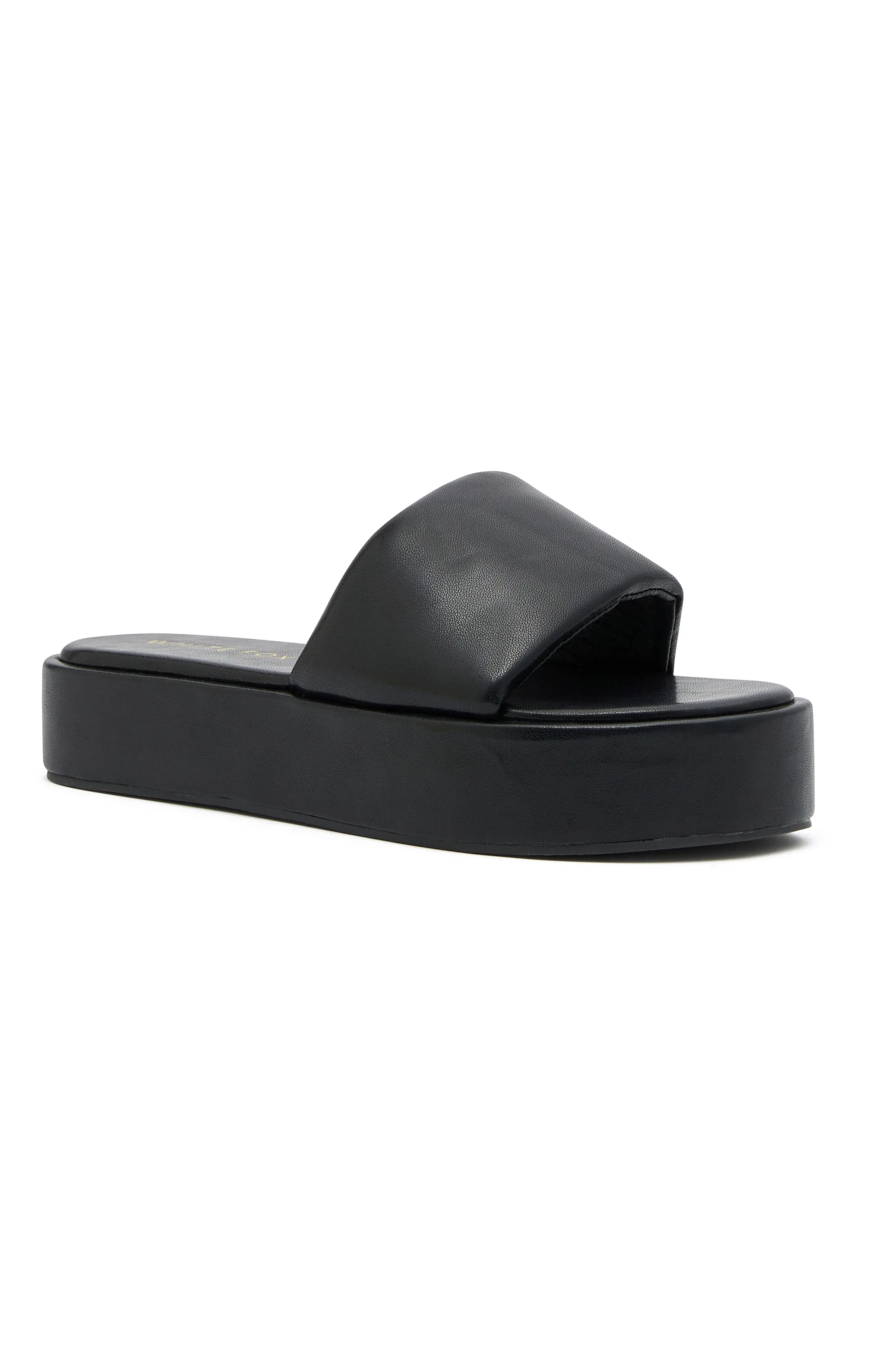 Matea Platform Slides Black sold by White Fox Boutique product image thumbnail 2