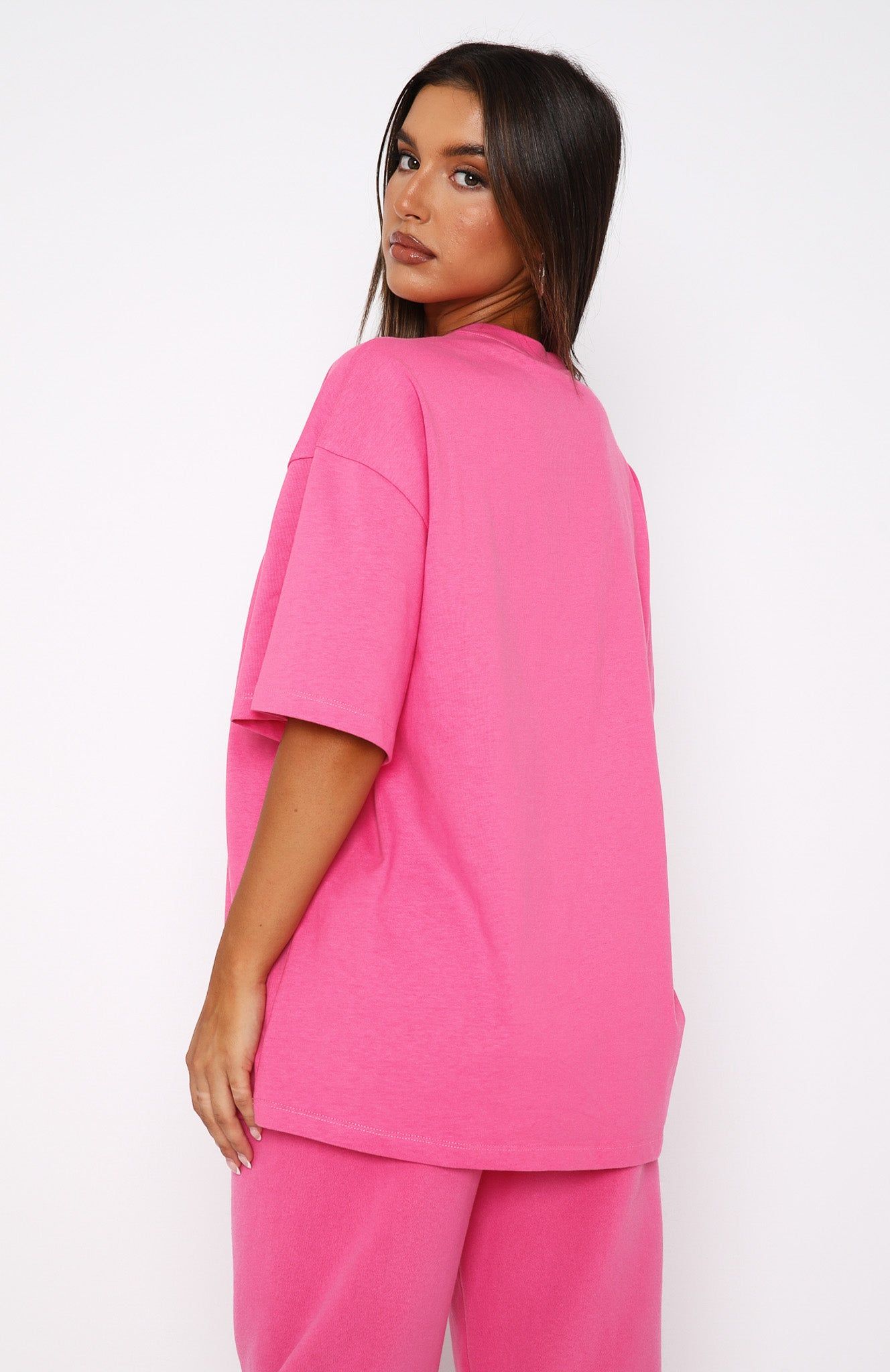 The Main Season Oversized Tee Hot Pink sold by White Fox Boutique product image thumbnail 4
