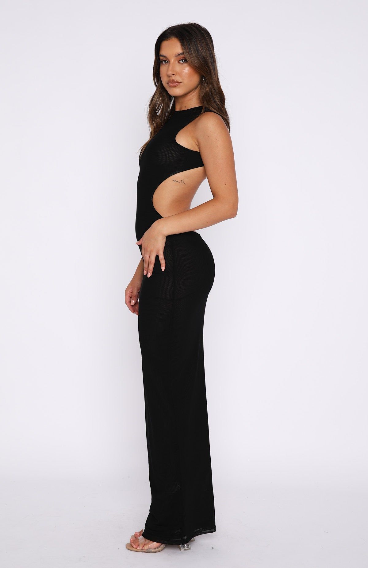 Vixen Backless Maxi Dress Black sold by White Fox Boutique product image thumbnail 3
