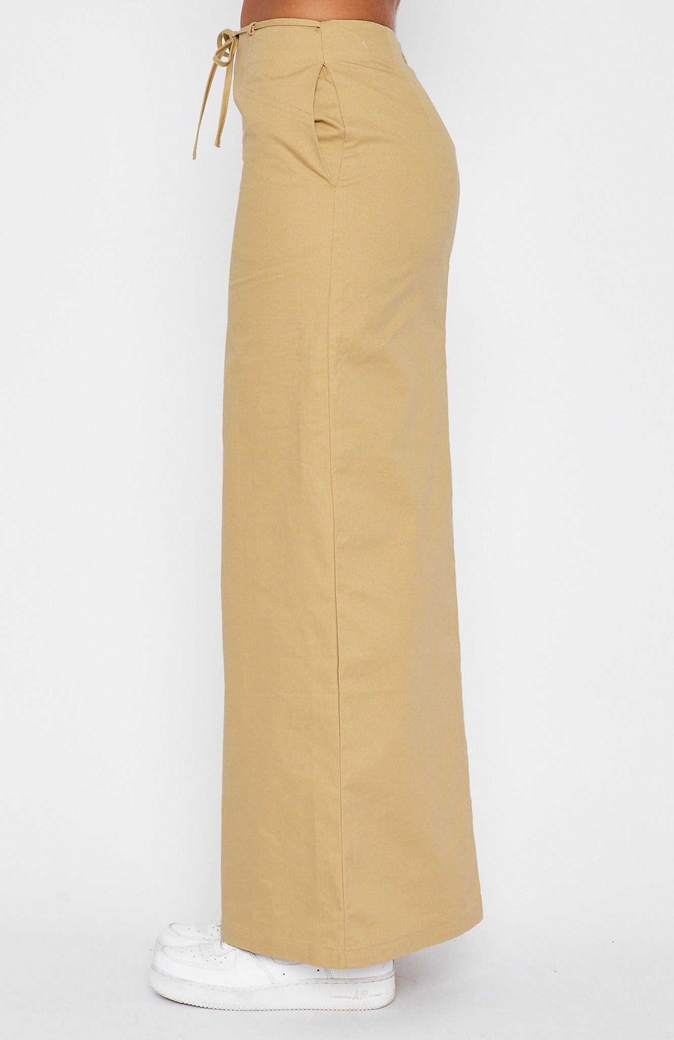 Street Style Maxi Skirt Sand sold by White Fox Boutique product image thumbnail 4