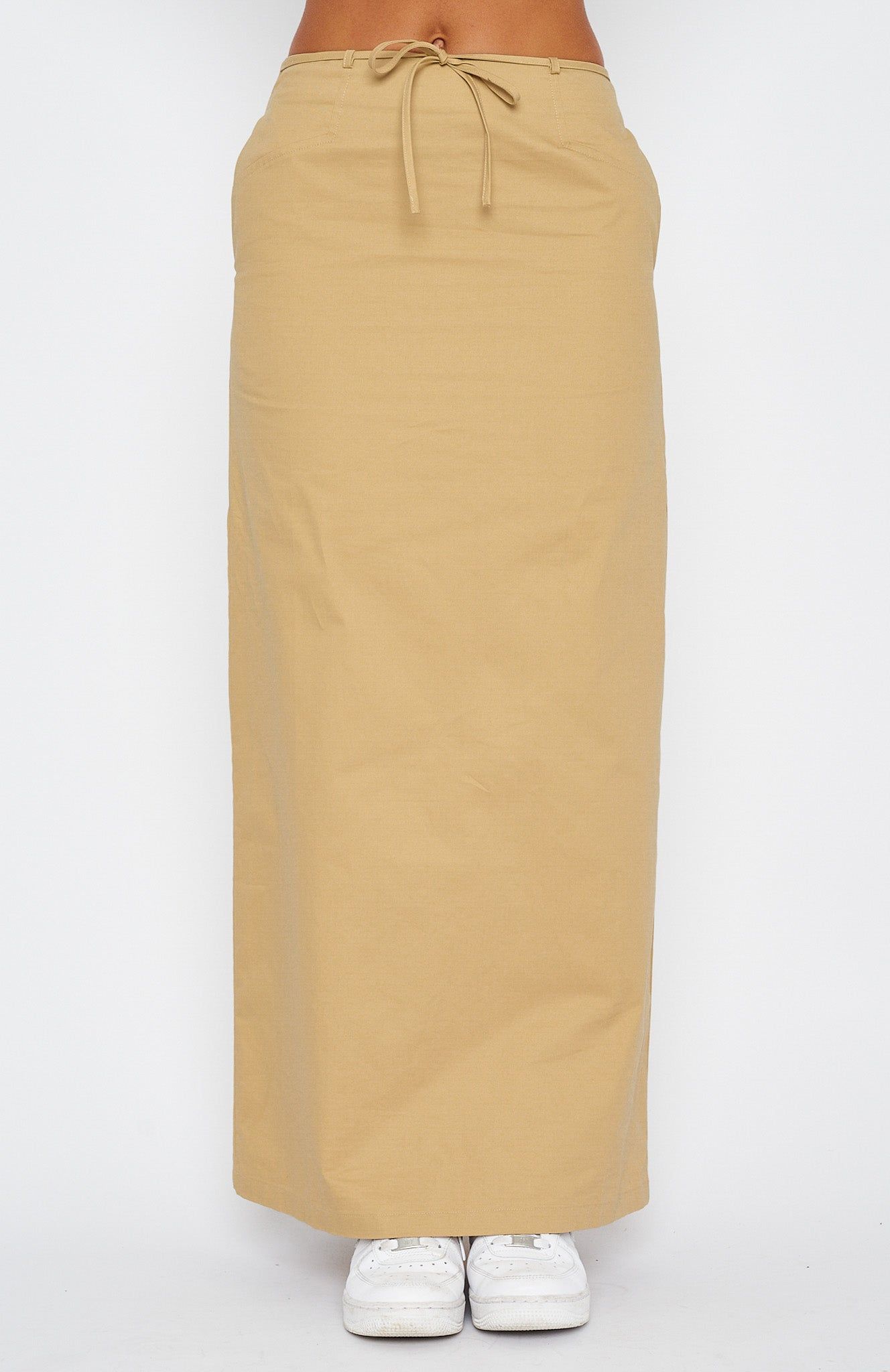 Street Style Maxi Skirt Sand sold by White Fox Boutique product image thumbnail 3