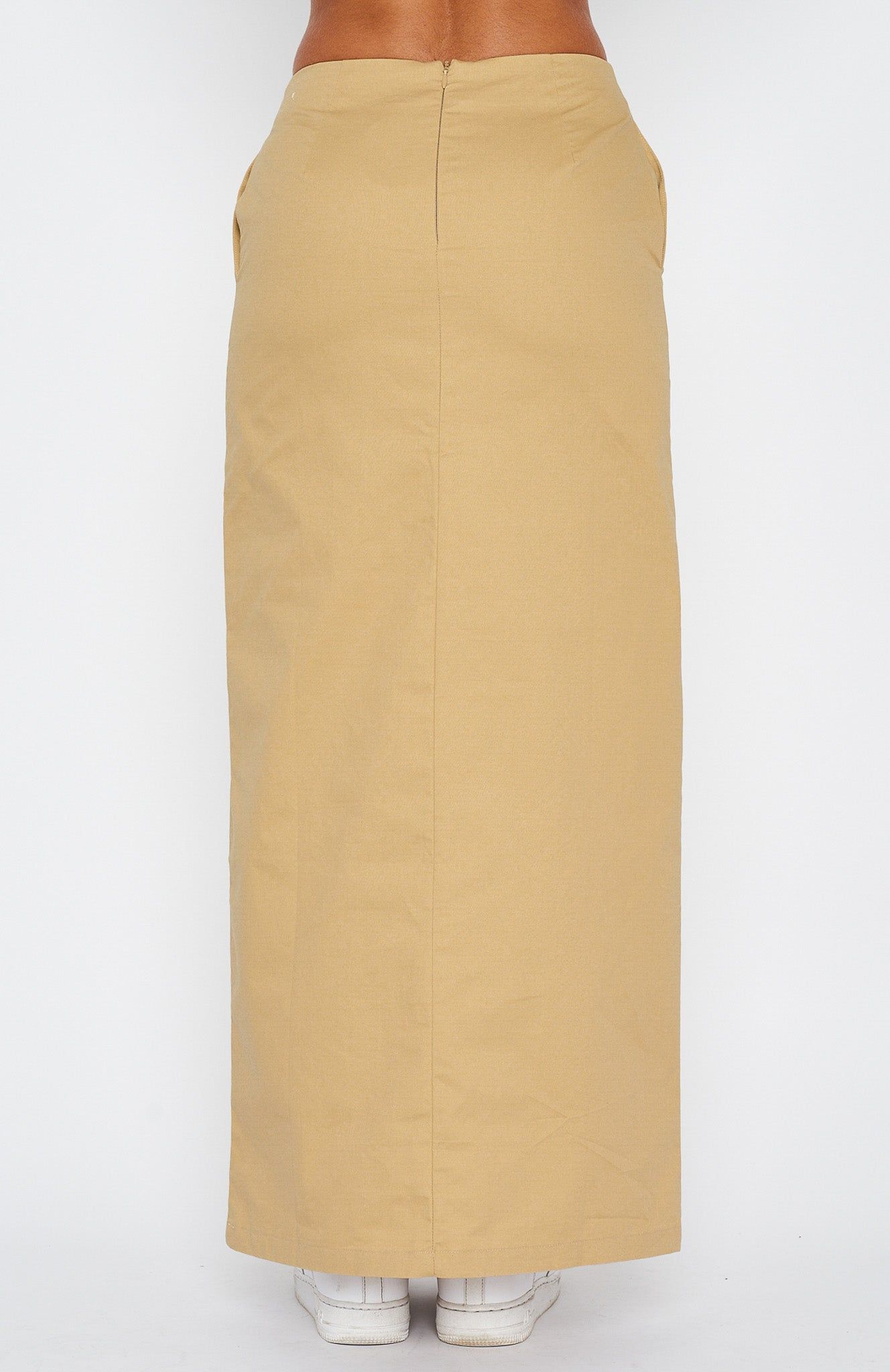 Street Style Maxi Skirt Sand sold by White Fox Boutique product image thumbnail 5