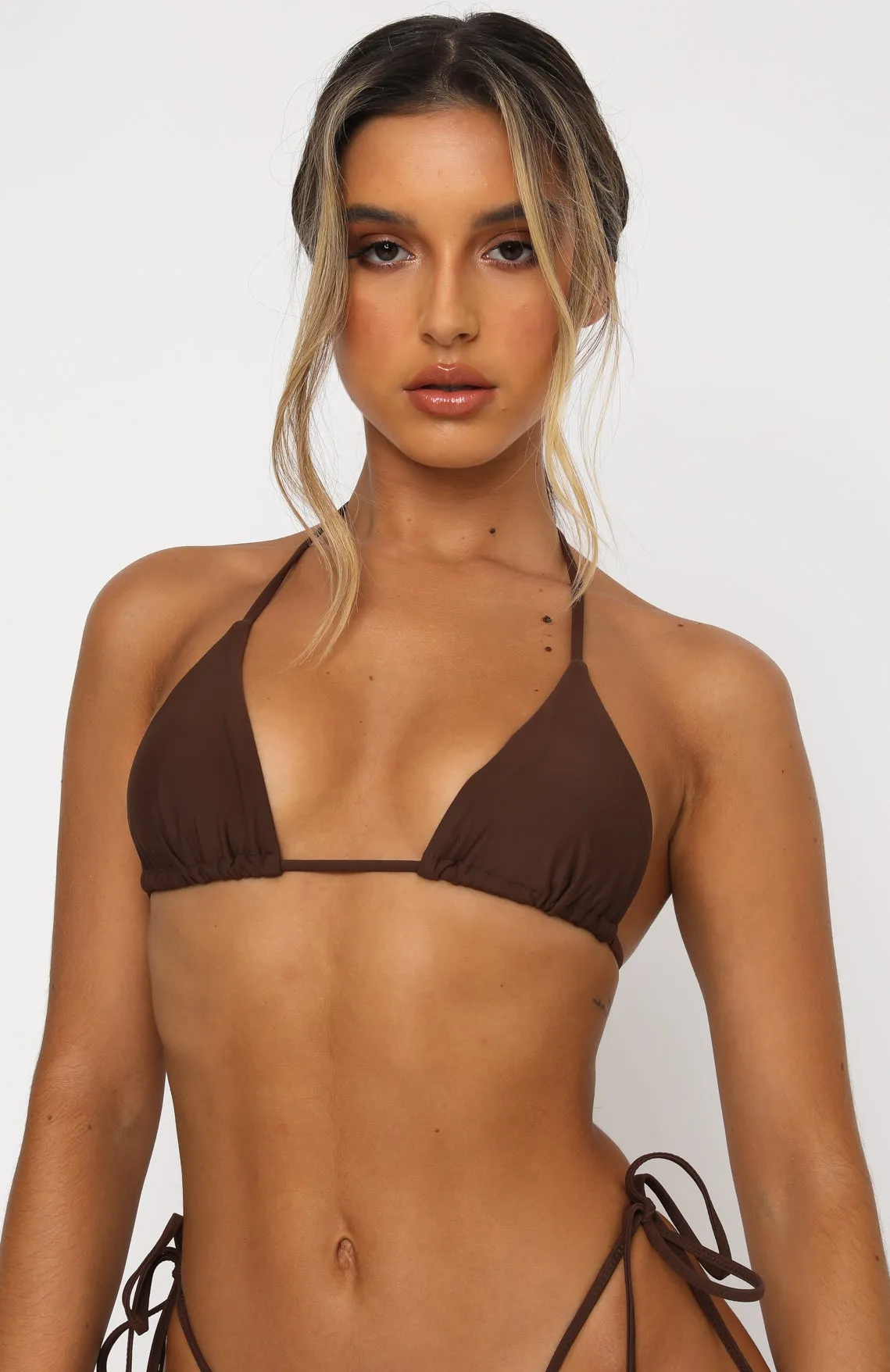 Golden Hour Bikini Top Chocolate sold by White Fox Boutique product image thumbnail 2