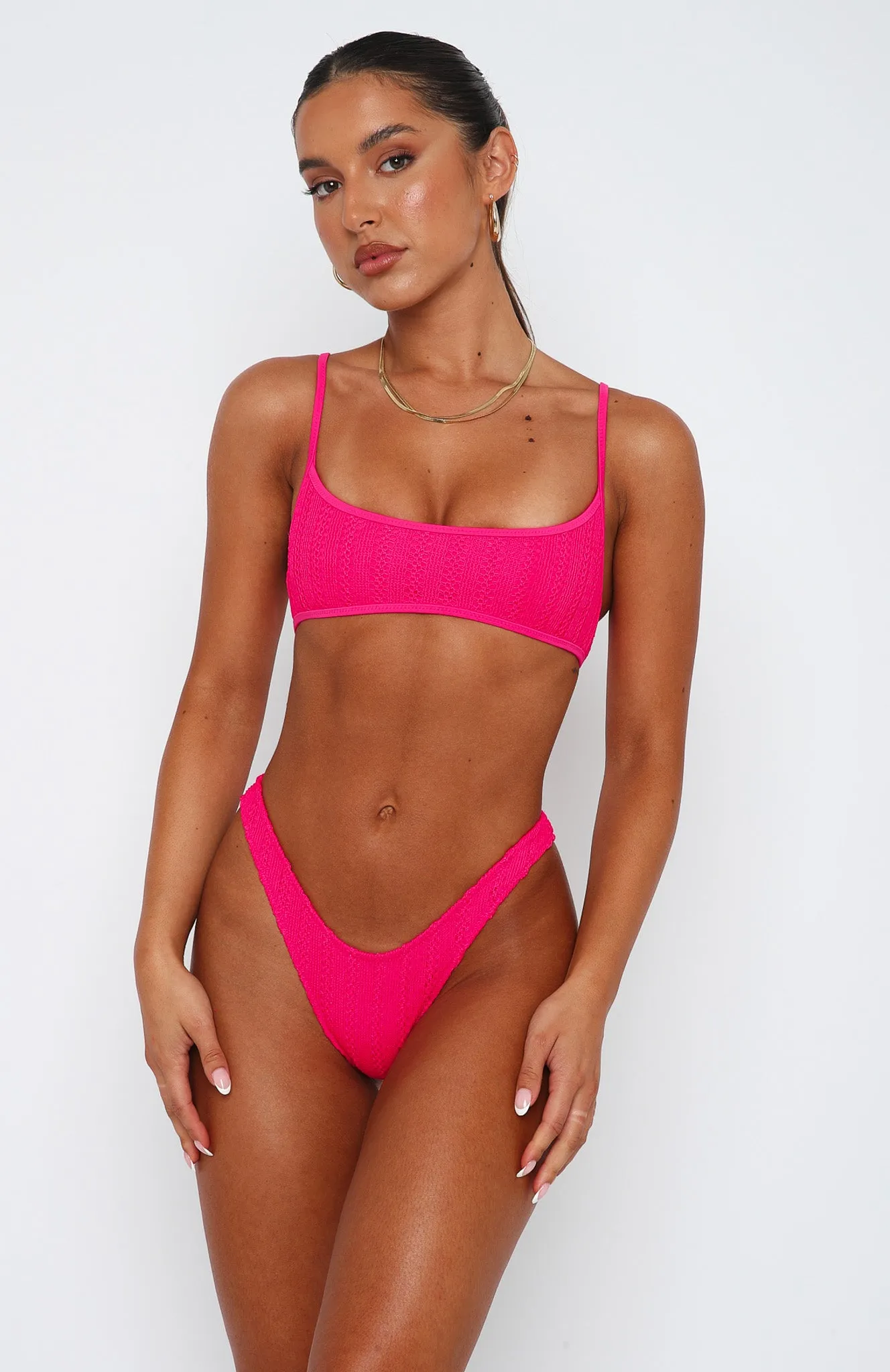 Sea You Soon Bottoms Hot Pink sold by White Fox Boutique product image thumbnail 4