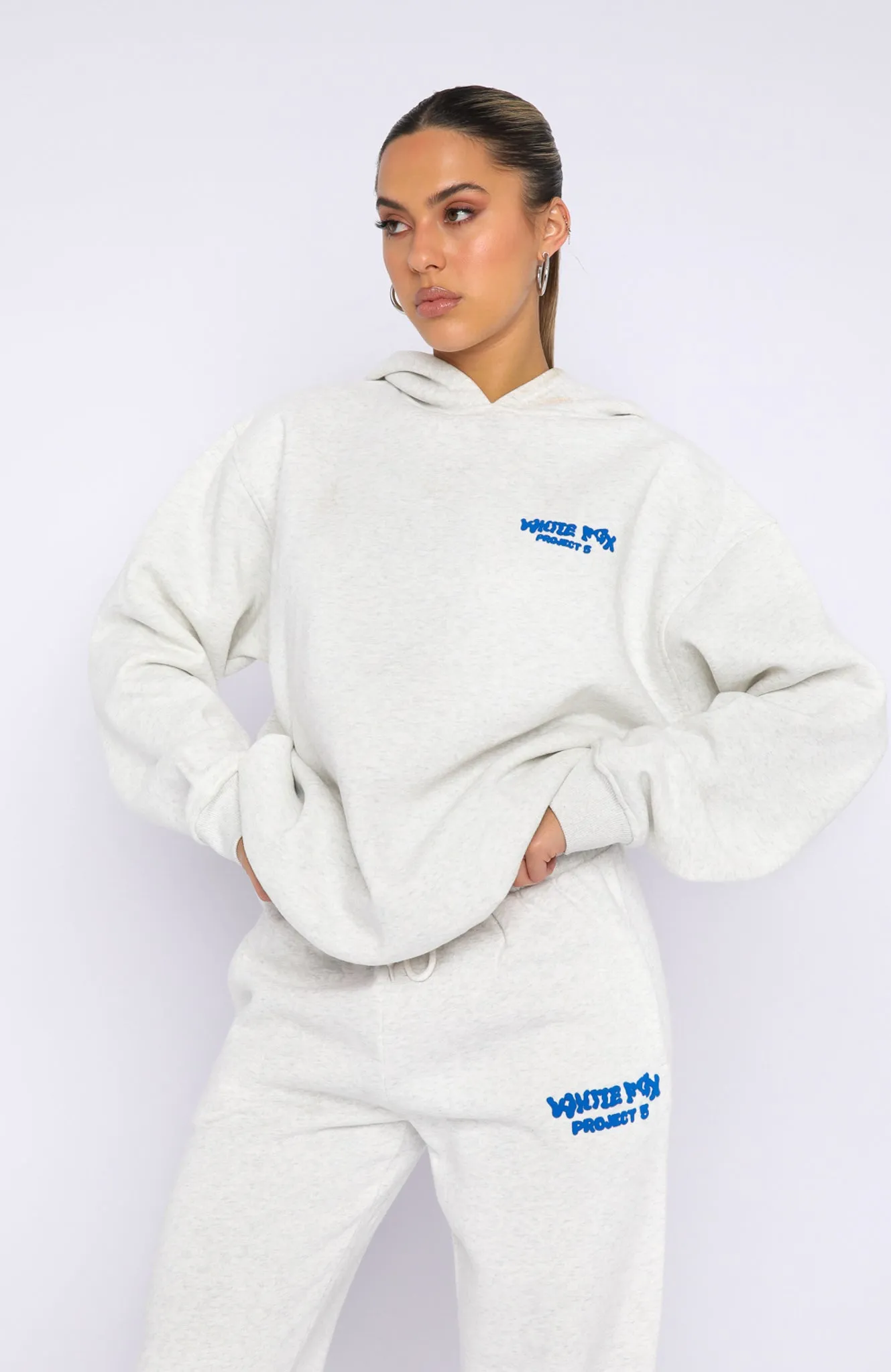 Project 5 Oversized Hoodie Gravity Grey sold by White Fox Boutique product image thumbnail 2