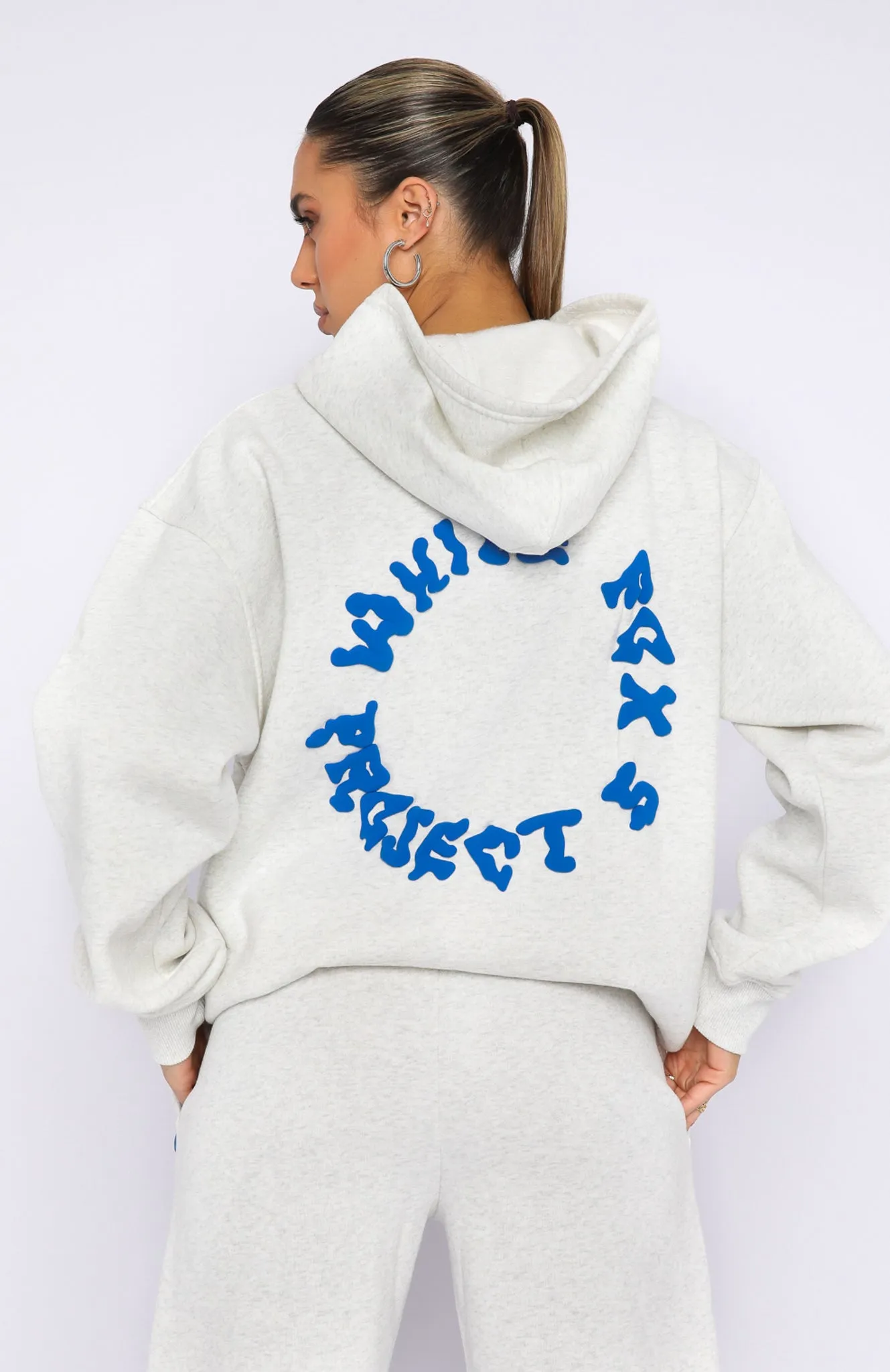 Project 5 Oversized Hoodie Gravity Grey sold by White Fox Boutique product image thumbnail 4
