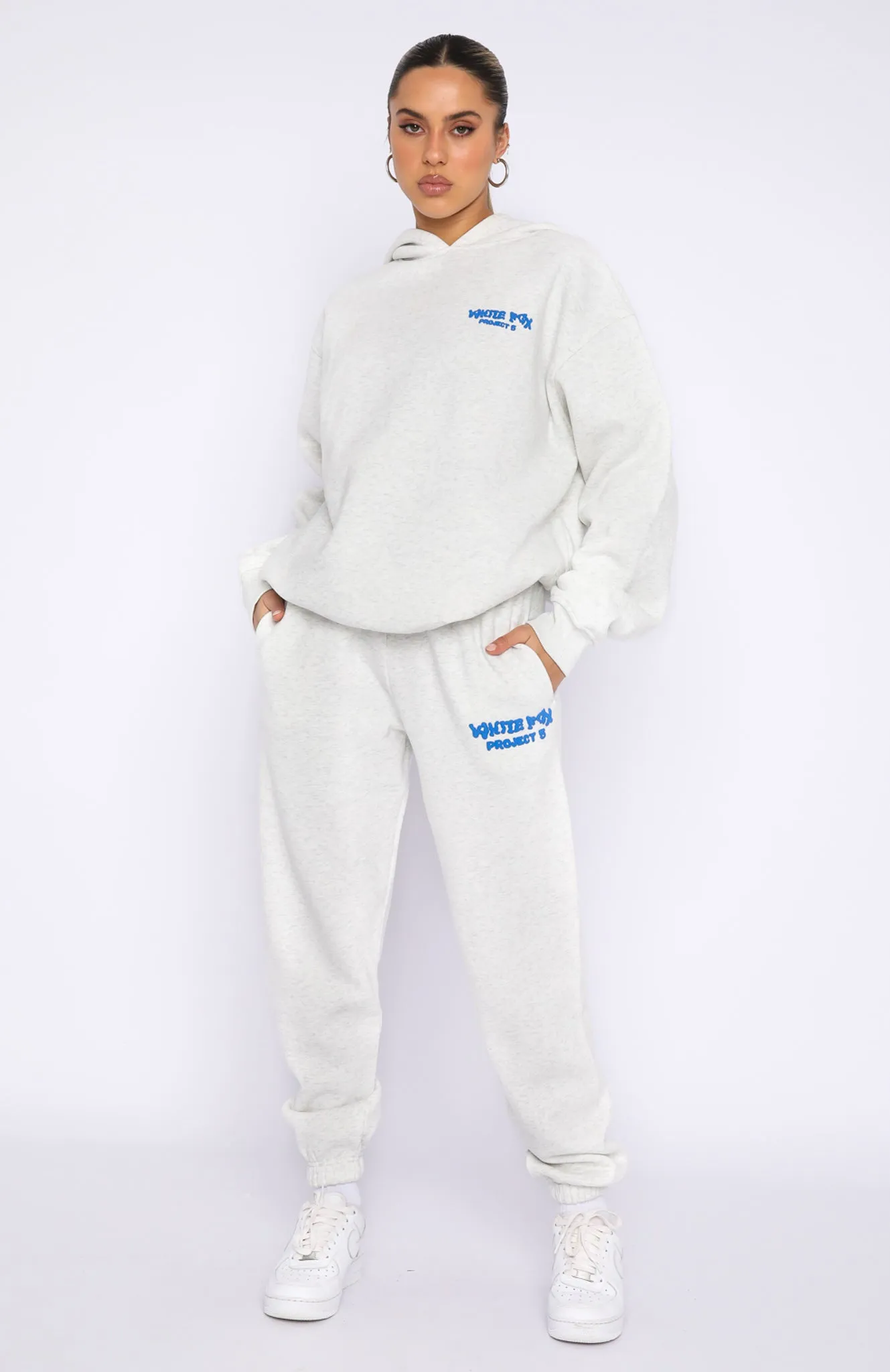 Project 5 Oversized Hoodie Gravity Grey sold by White Fox Boutique product image thumbnail 5