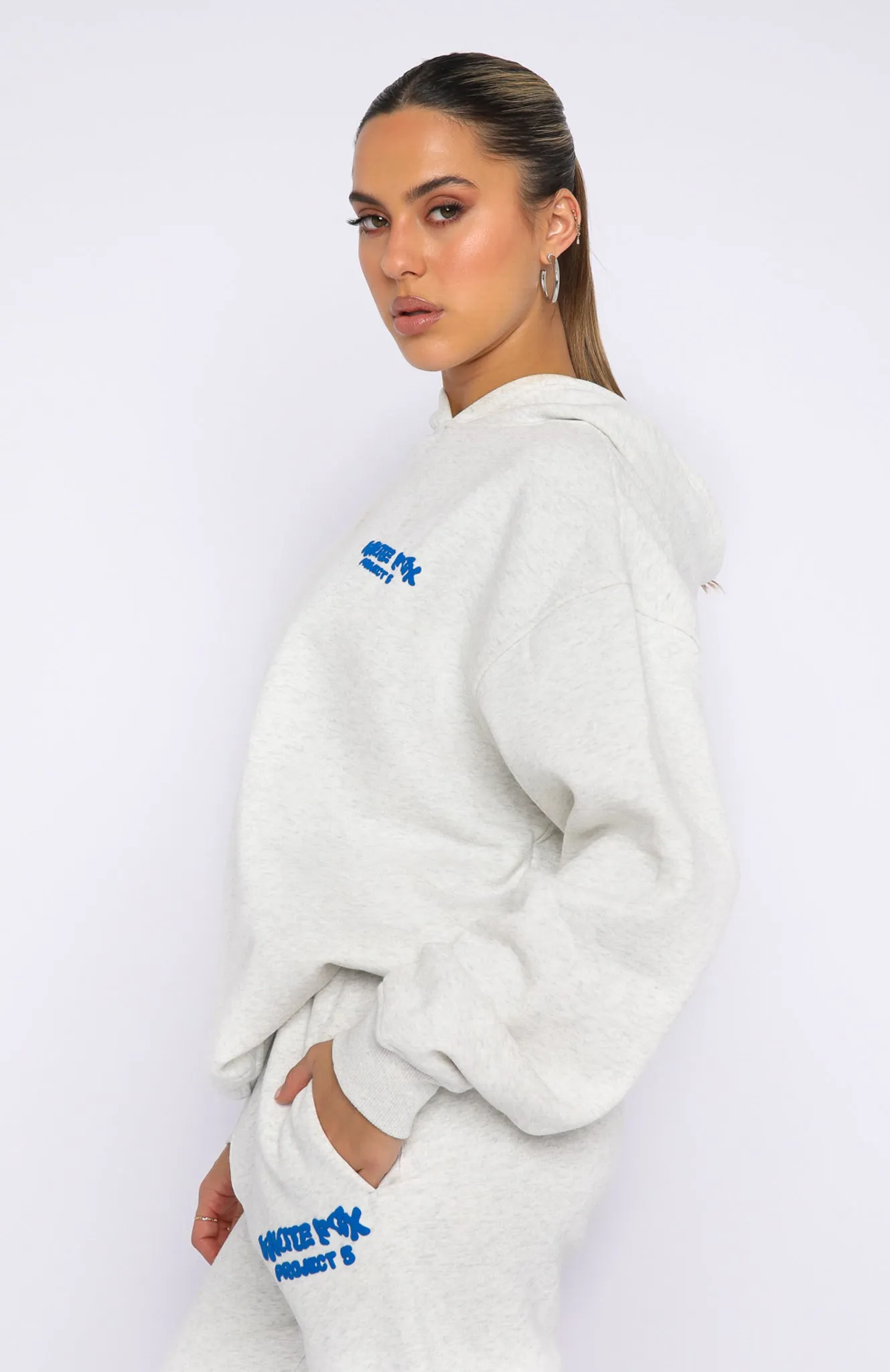 Project 5 Oversized Hoodie Gravity Grey sold by White Fox Boutique product image thumbnail 3