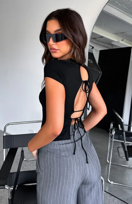 Loving You Is Hard Top Black sold by White Fox Boutique