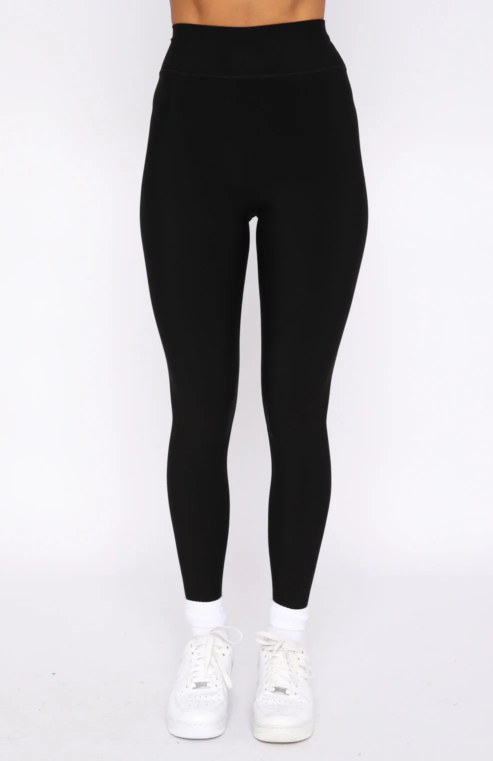Go Getter High Waisted Leggings Black sold by White Fox Boutique product image thumbnail 2