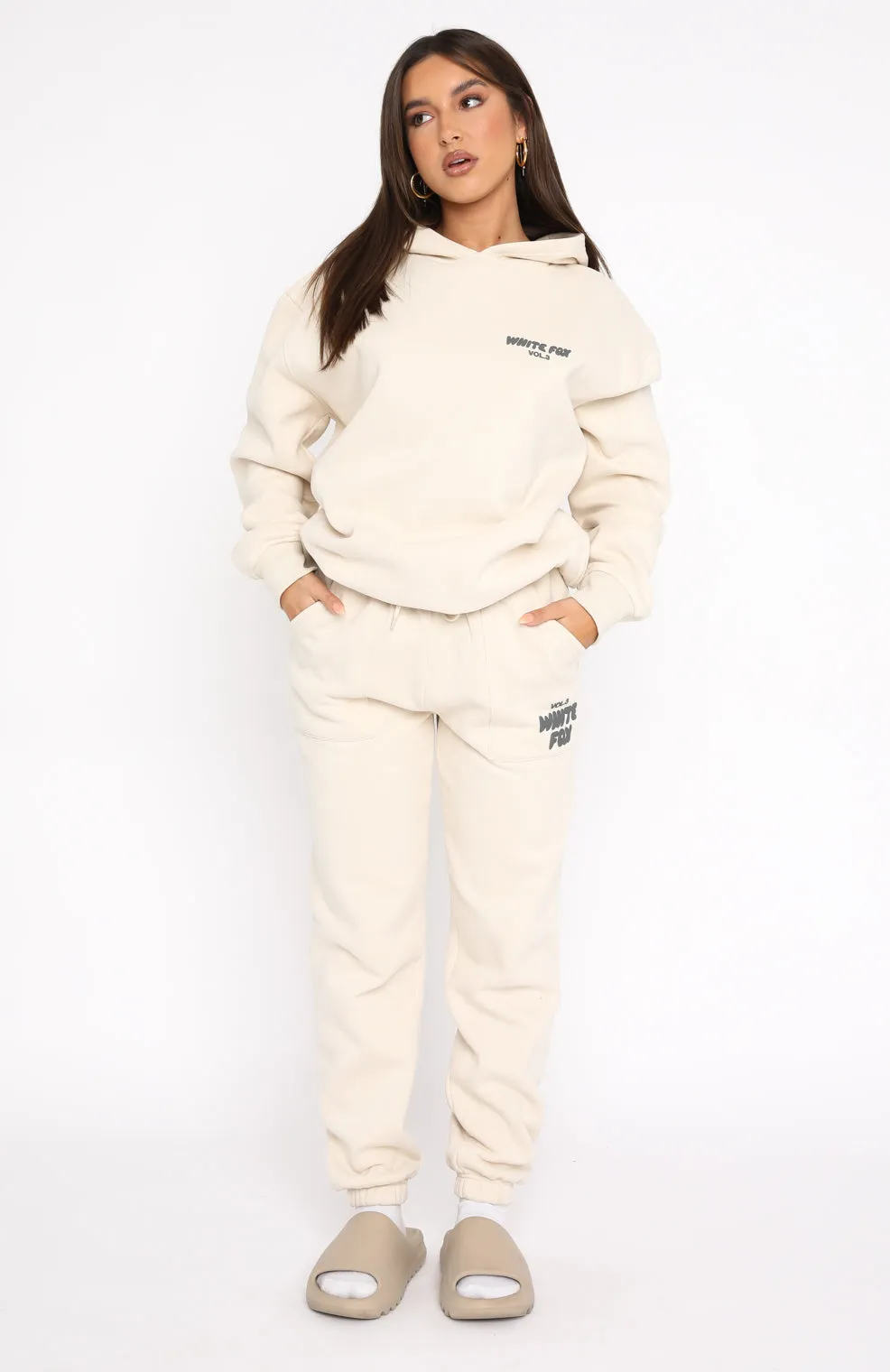 Offstage Sweatpants Pebble sold by White Fox Boutique product image thumbnail 5