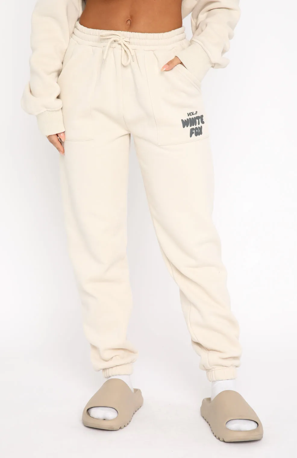 Offstage Sweatpants Pebble sold by White Fox Boutique product image thumbnail 2
