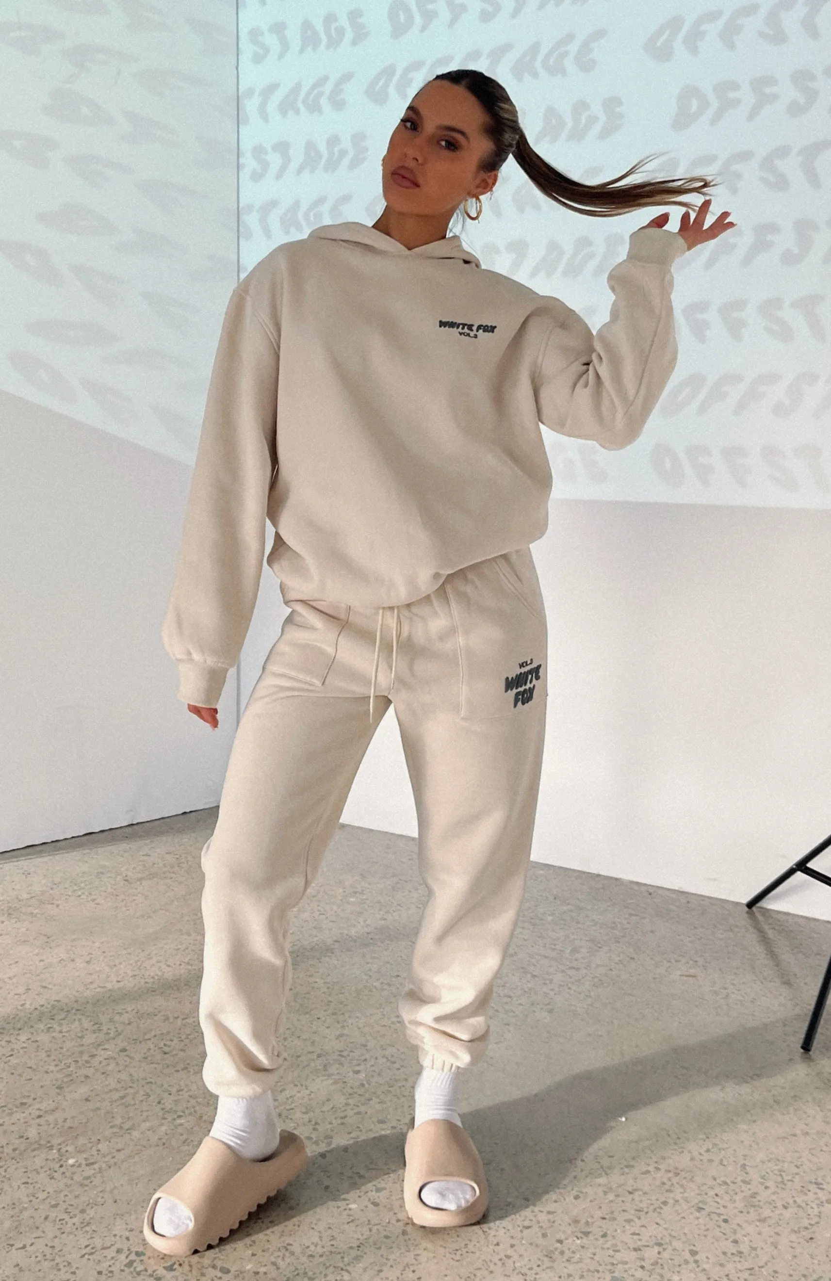 Offstage Sweatpants Pebble sold by White Fox Boutique