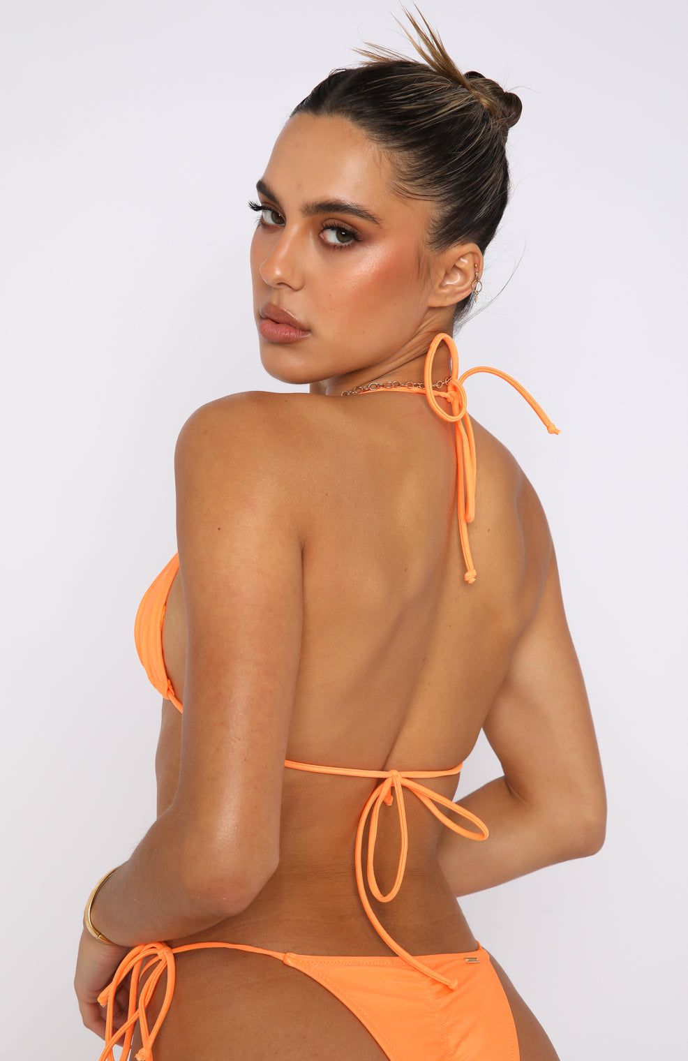 All Summer Long Bikini Top Shiny Tangelo sold by White Fox Boutique product image thumbnail 3