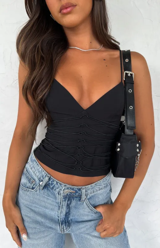 All These Things Bustier Black sold by White Fox Boutique