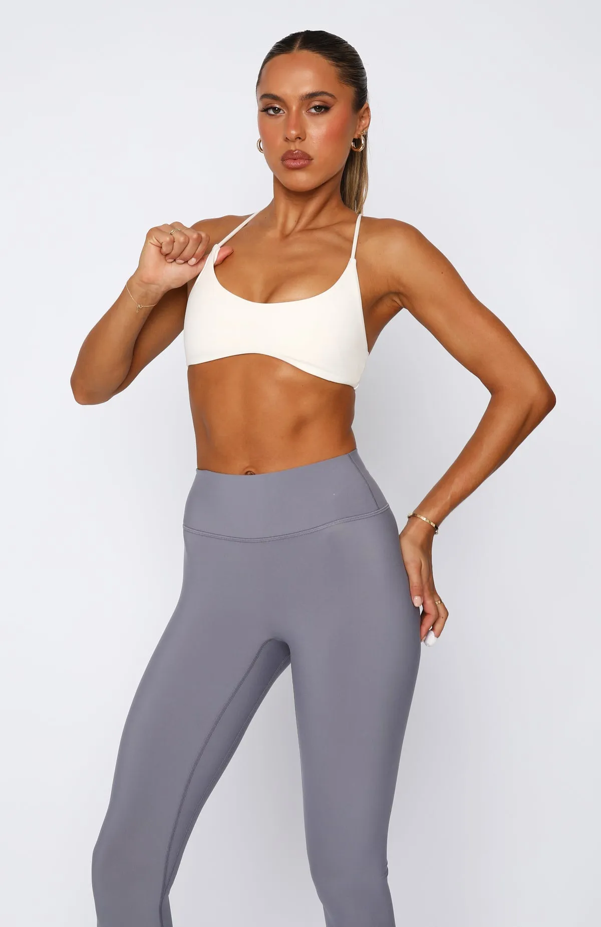 Giselle Sports Bra Buttercream sold by White Fox Boutique product image thumbnail 2