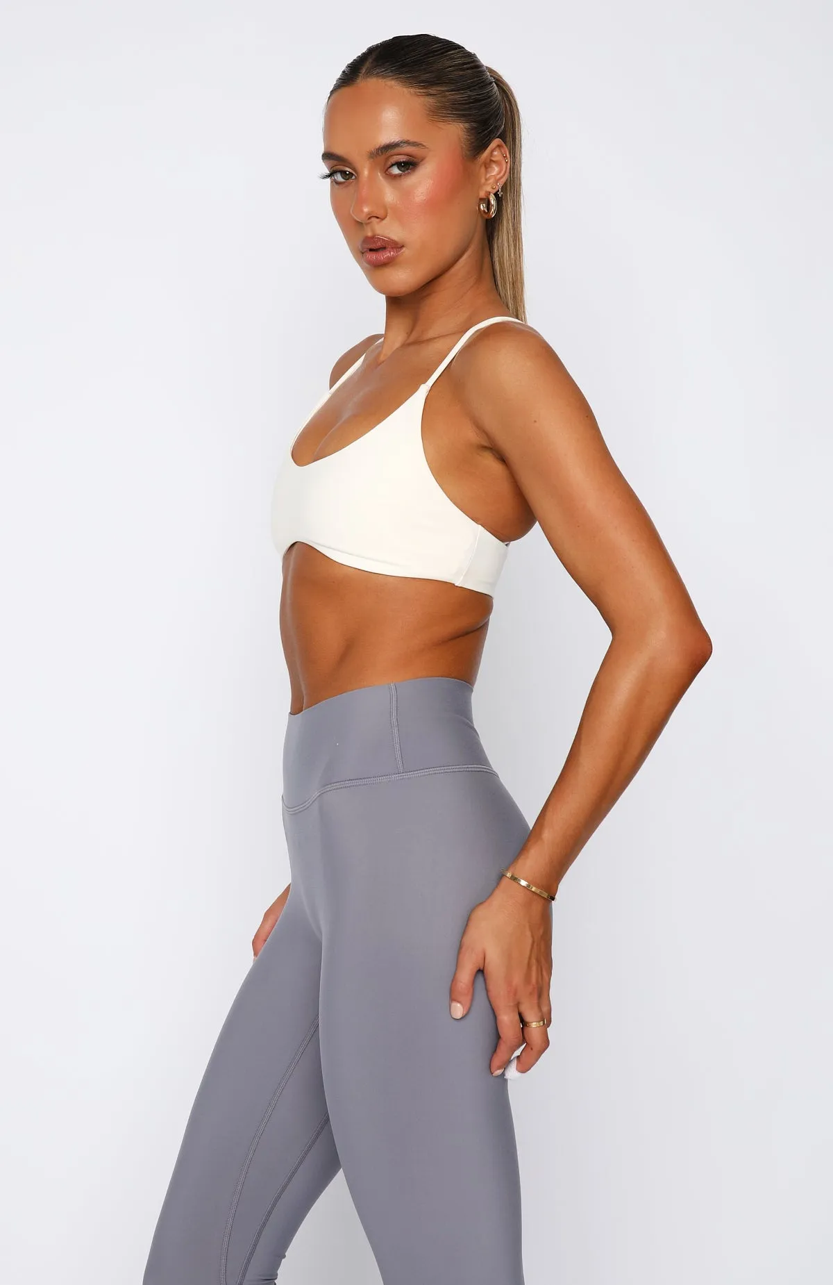 Giselle Sports Bra Buttercream sold by White Fox Boutique product image thumbnail 3