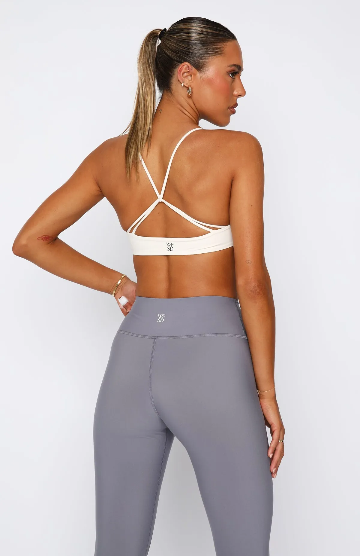 Giselle Sports Bra Buttercream sold by White Fox Boutique product image thumbnail 4