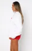 With Love In The Moment Oversized Hoodie Grey Marle sold by White Fox Boutique