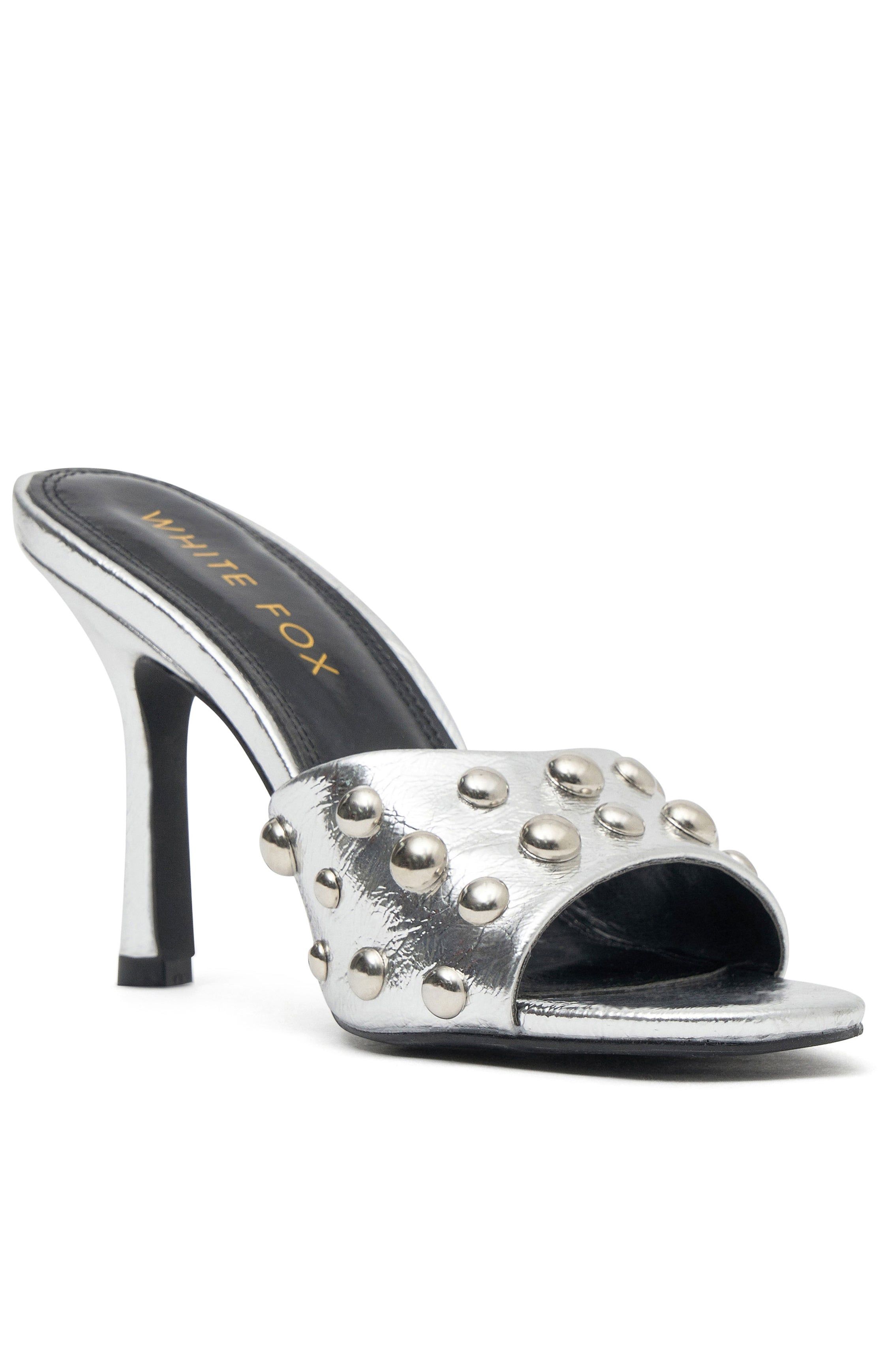 Studded Mules Silver sold by White Fox Boutique product image thumbnail 3