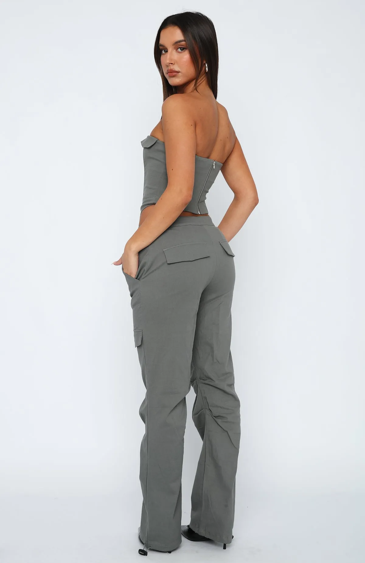 Living Easy Pants Slate sold by White Fox Boutique product image thumbnail 4