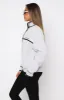 Sign Me Up Zip Front Sweater Grey Marle sold by White Fox Boutique