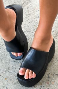 Marie Sandals Black sold by White Fox Boutique