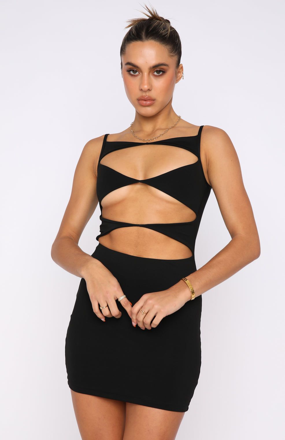 Eyes On Me Mini Dress Black sold by White Fox Boutique product image thumbnail 2