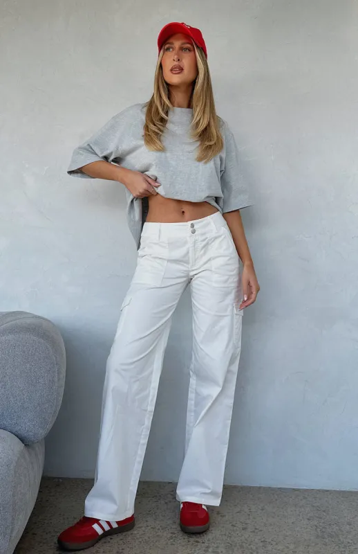 No Destination Pants White sold by White Fox Boutique
