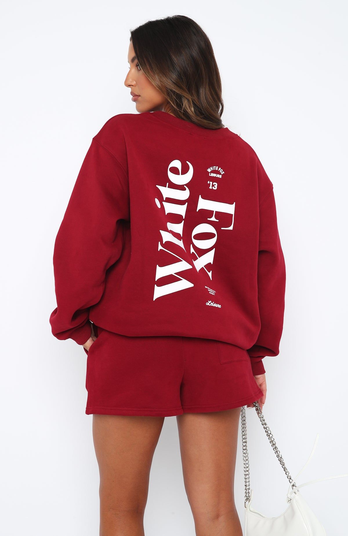 Turn It Around Lounge Shorts Dark Red sold by White Fox Boutique product image thumbnail 4