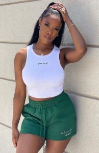 Check It Out Lounge Shorts Forest Green sold by White Fox Boutique