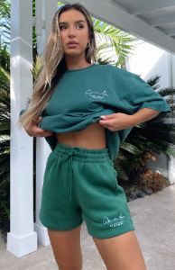 Check It Out Lounge Shorts Forest Green sold by White Fox Boutique