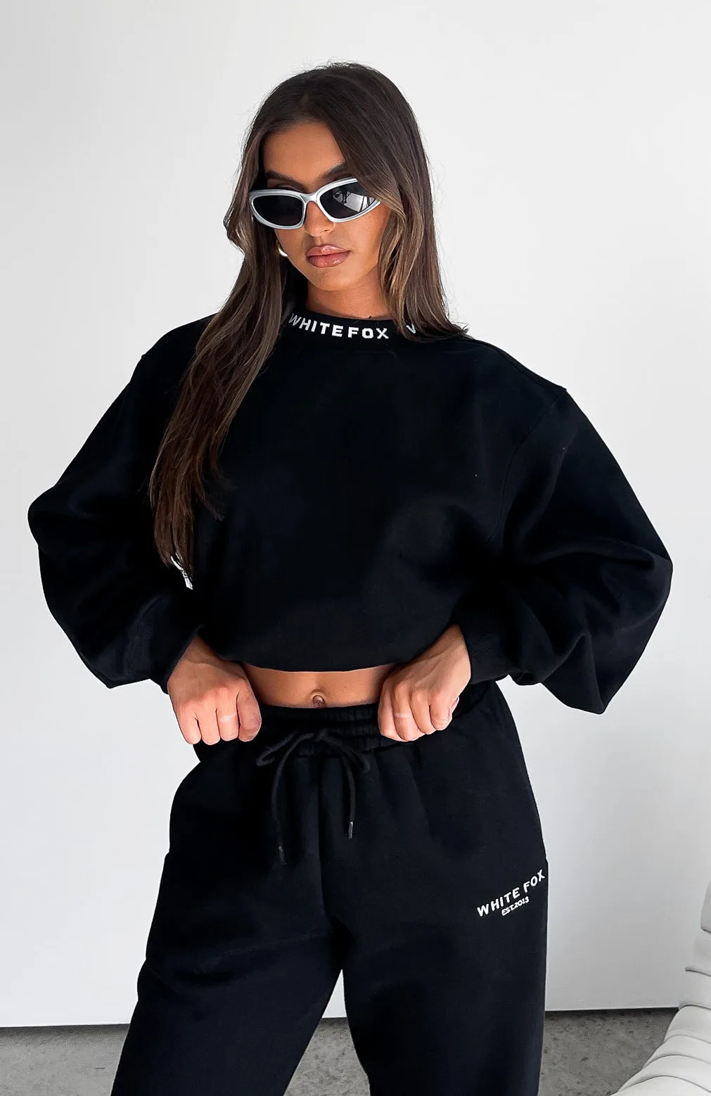 Put It On Repeat Oversized Sweater Black sold by White Fox Boutique