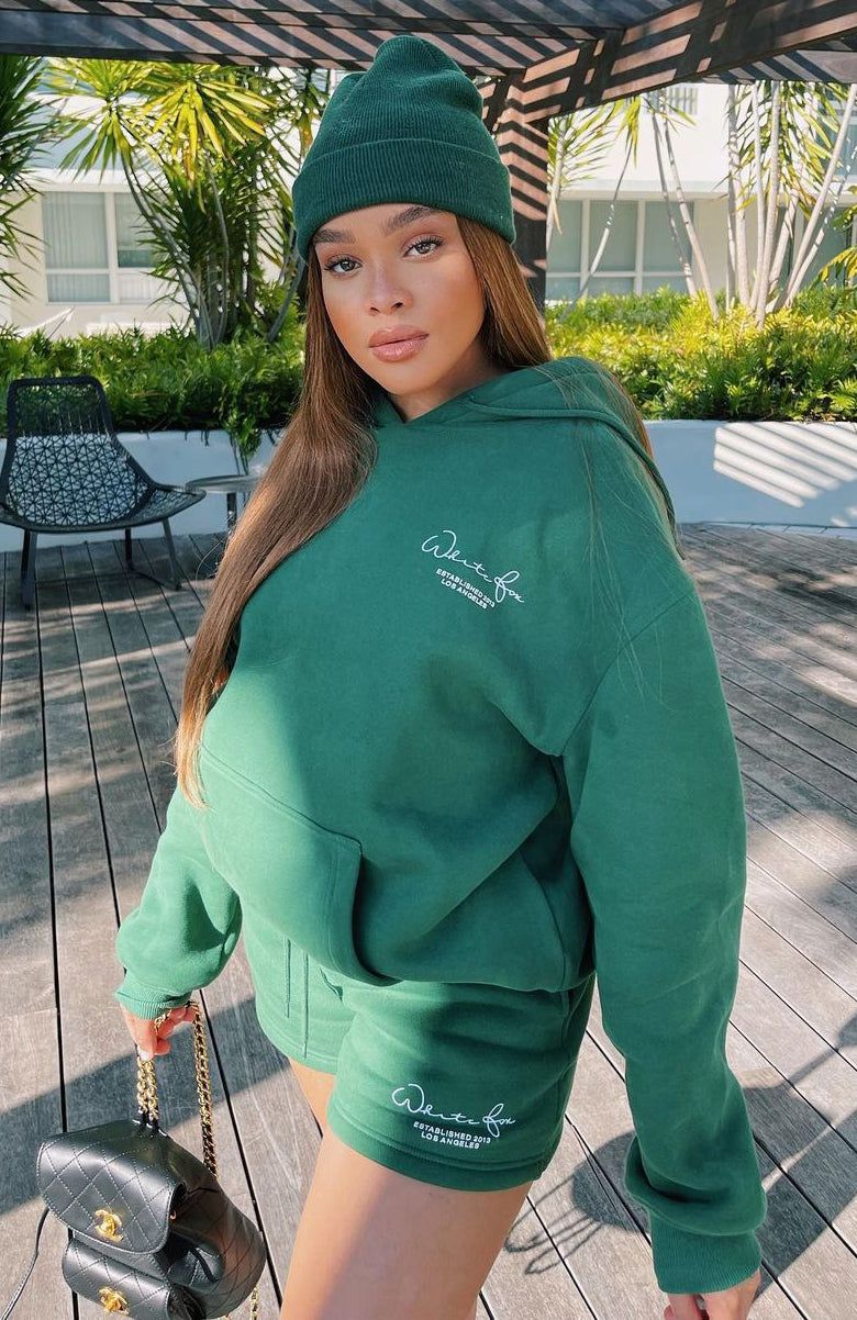 Check It Out Lounge Shorts Forest Green sold by White Fox Boutique product image thumbnail 9