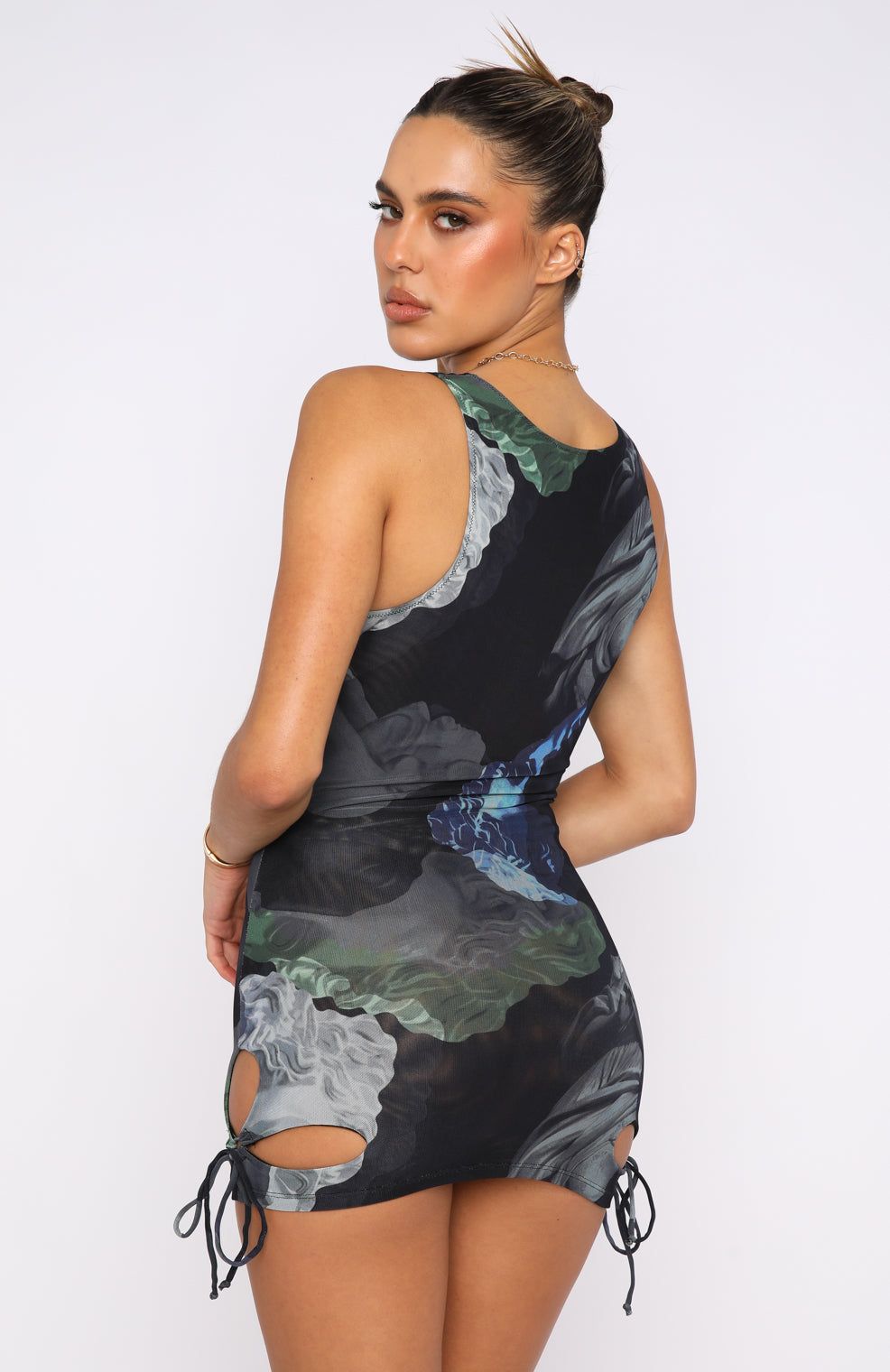 Loosen Up Mini Dress Navy Renaissance sold by White Fox Boutique product image thumbnail 4