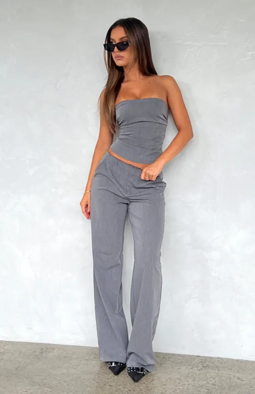 One Last Try Pants Charcoal sold by White Fox Boutique