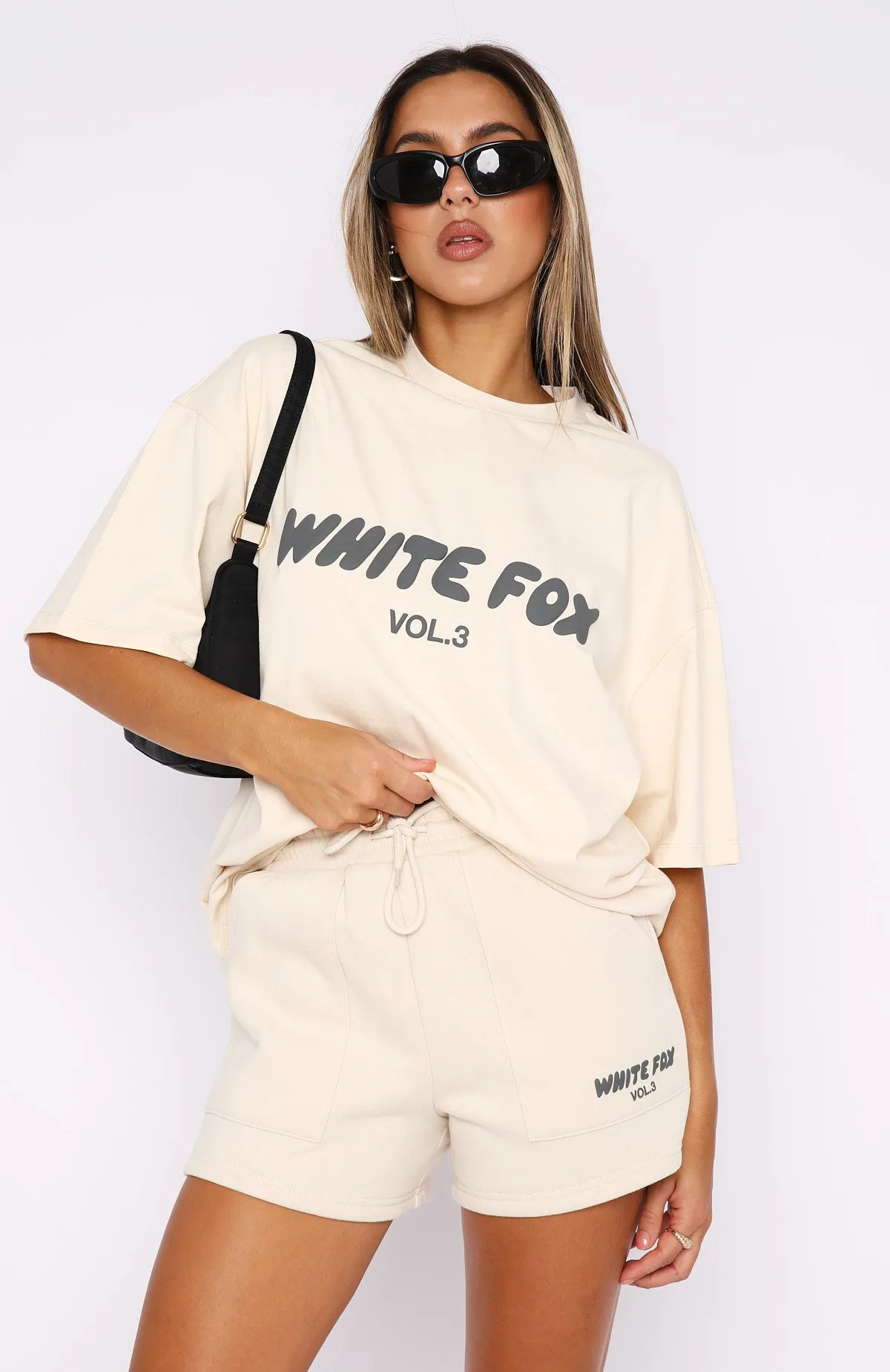 Offstage Oversized Tee Pebble sold by White Fox Boutique product image thumbnail 2