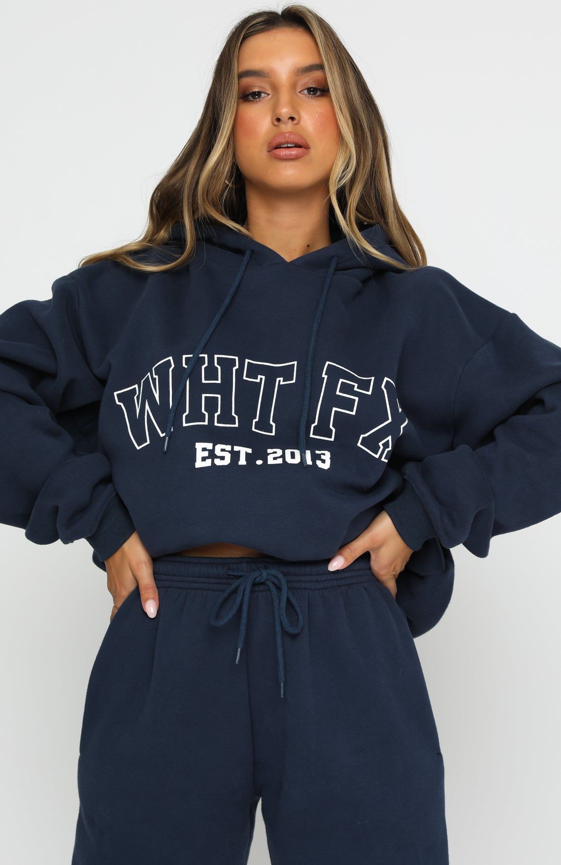 Play The Game Oversized Hoodie Navy sold by White Fox Boutique product image thumbnail 2