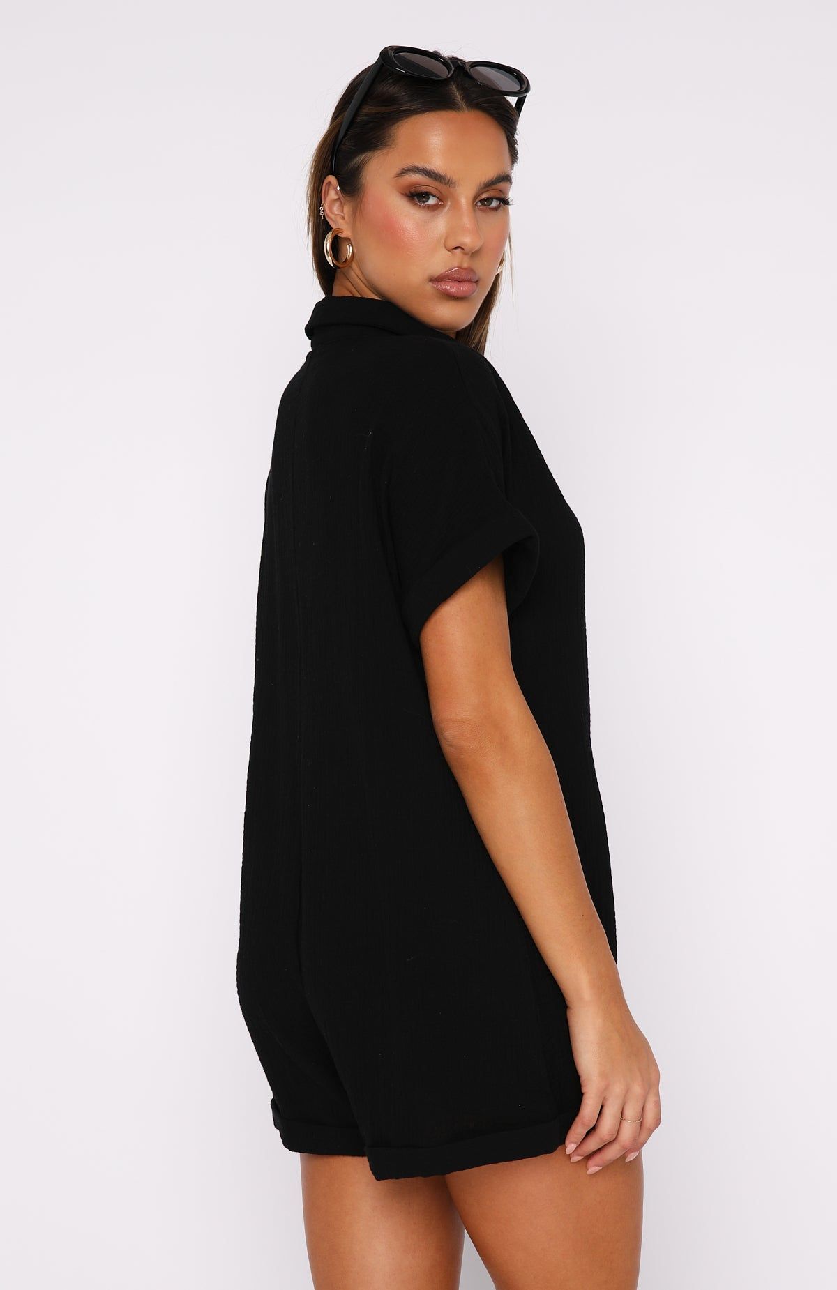Higher Power Playsuit Black sold by White Fox Boutique product image thumbnail 4