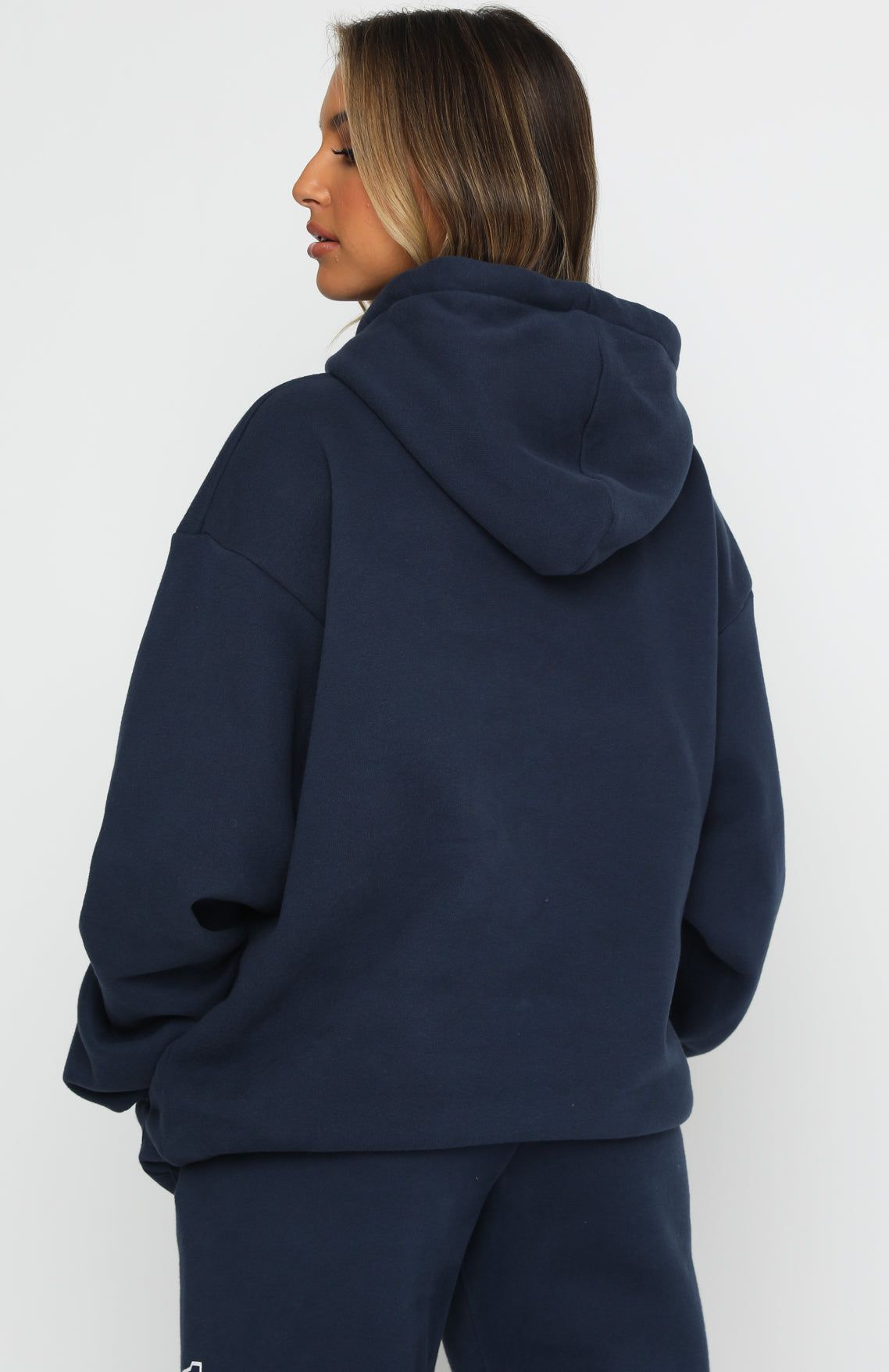 Play The Game Oversized Hoodie Navy sold by White Fox Boutique product image thumbnail 4
