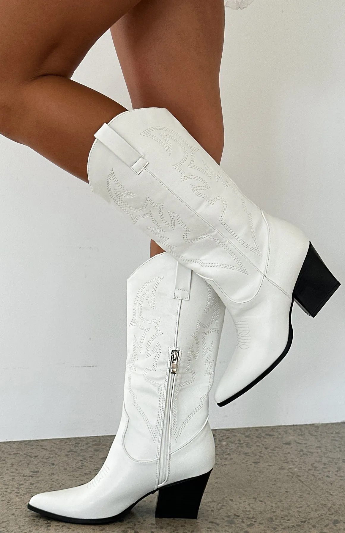 Kacey Cowboy Boots White sold by White Fox Boutique product image thumbnail 5