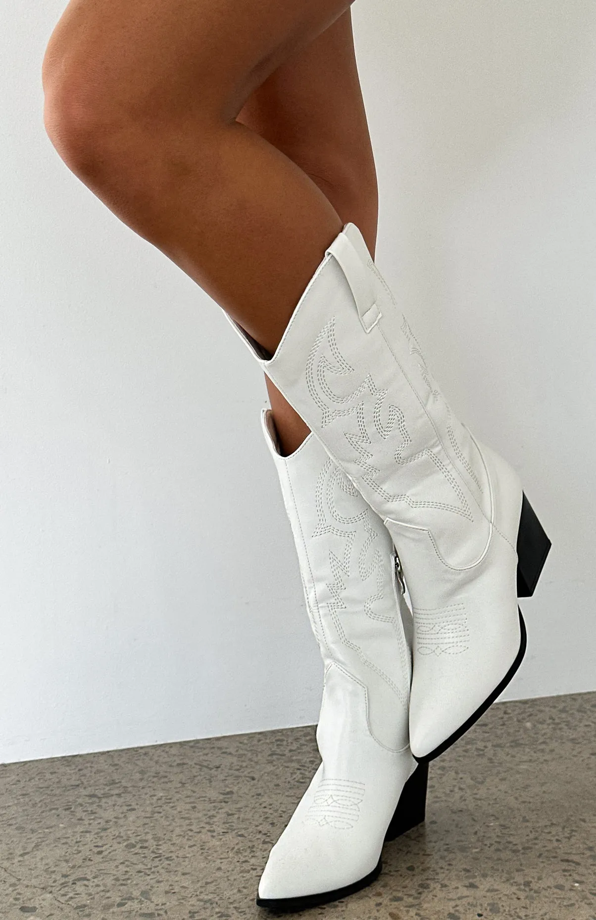 Kacey Cowboy Boots White sold by White Fox Boutique product image thumbnail 4