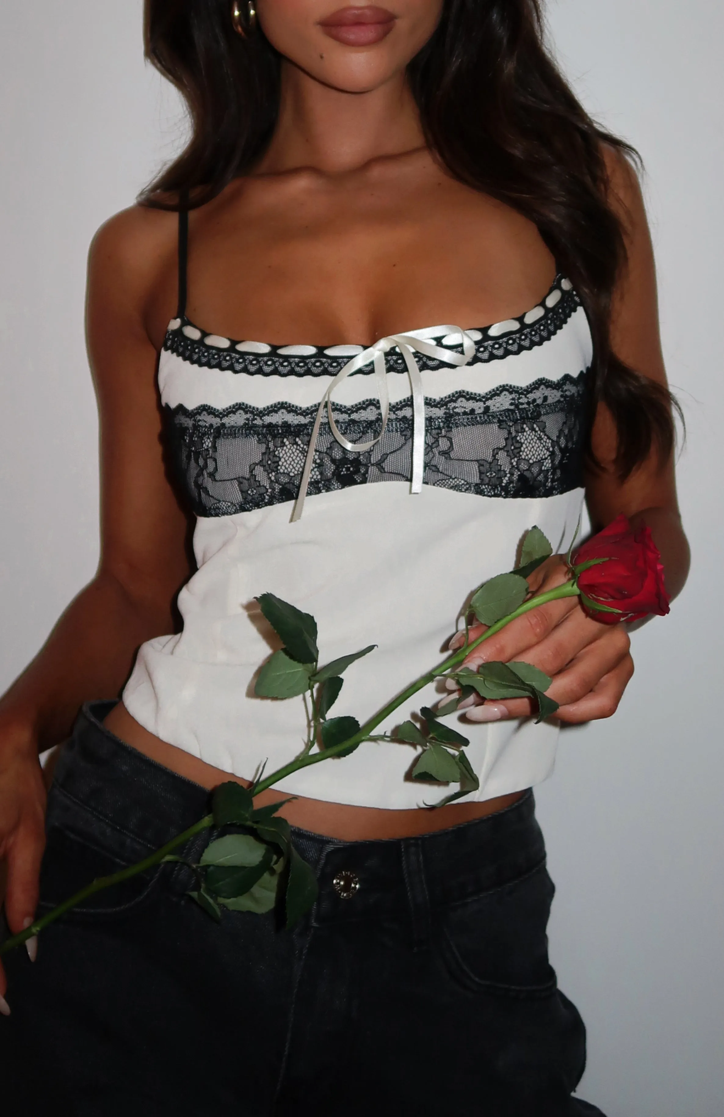 Born To Do It Top Cream sold by White Fox Boutique product image thumbnail 5