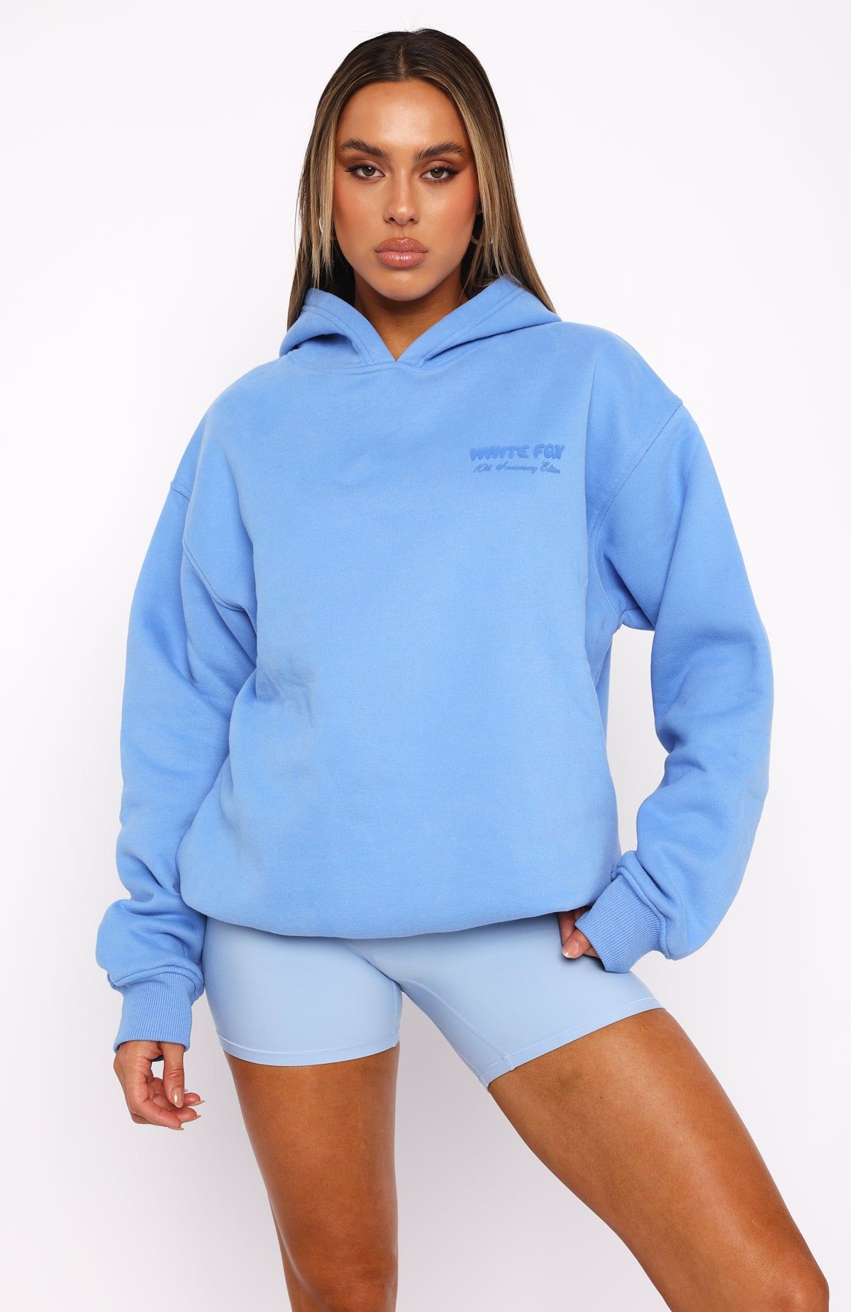 10th Anniversary Edition Oversized Hoodie Blueberry sold by White Fox Boutique product image thumbnail 2