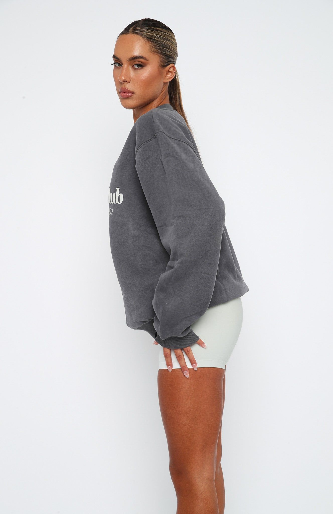 Beckham Sweater Smoke sold by White Fox Boutique product image thumbnail 3