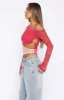 Best Believe Long Sleeve Top Pink sold by White Fox Boutique