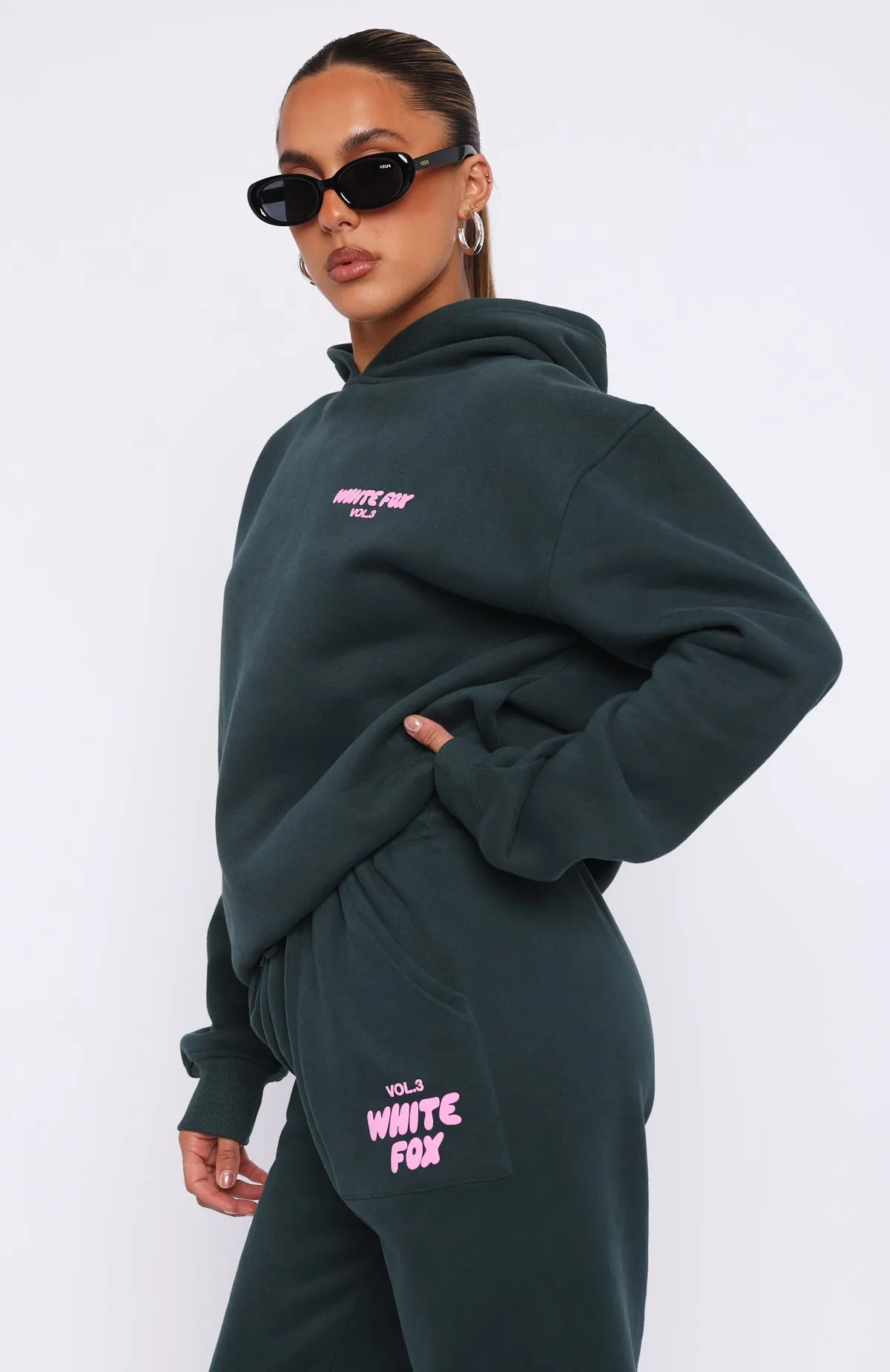 Offstage Hoodie Pine sold by White Fox Boutique product image thumbnail 3