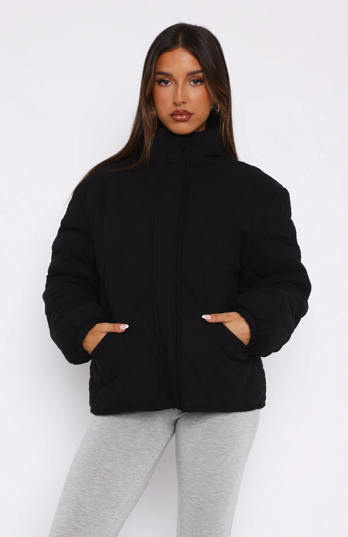 Extra Attention Puffer Jacket Black sold by White Fox Boutique product image thumbnail 5