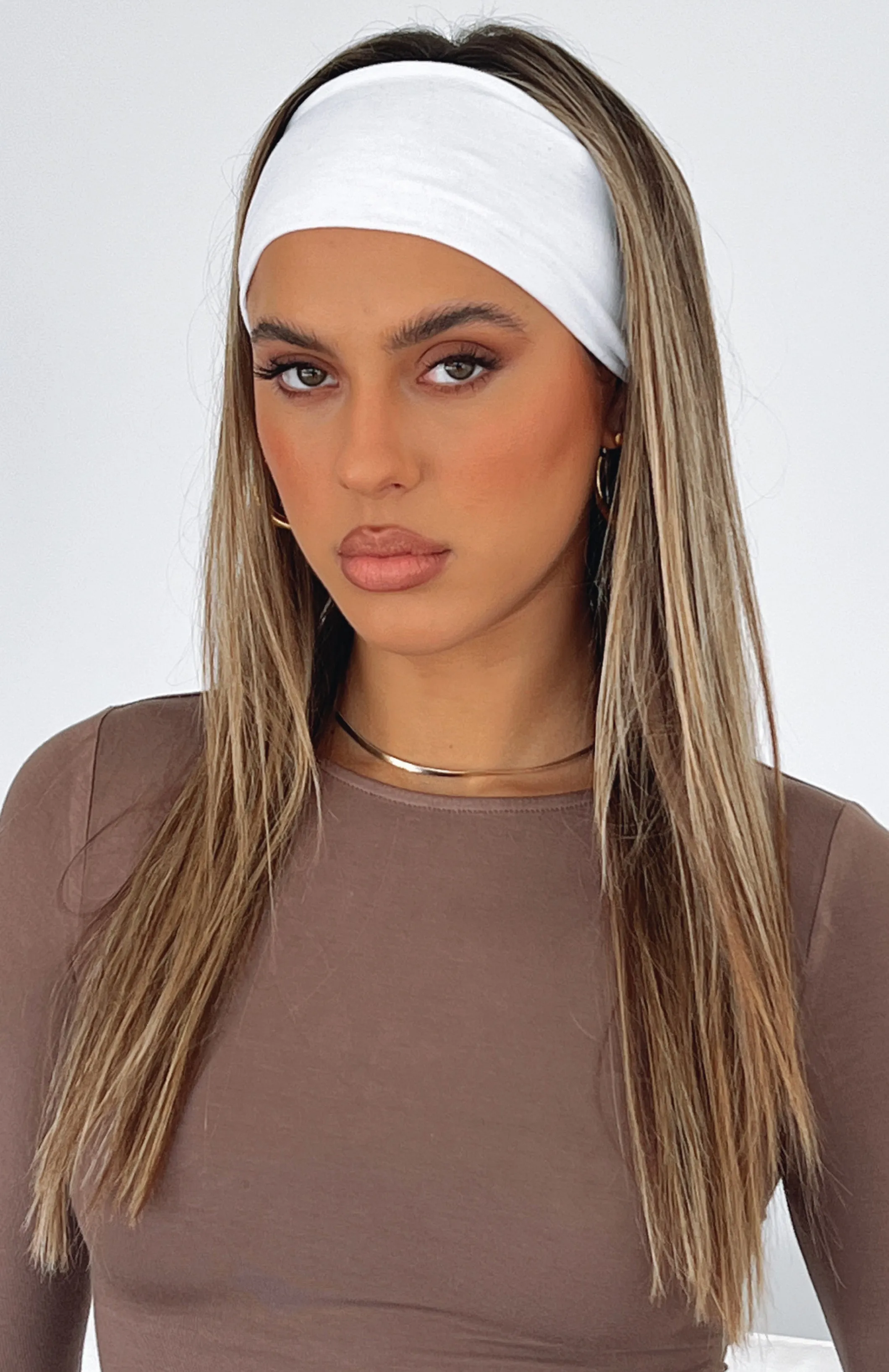 Imogen Headband White sold by White Fox Boutique