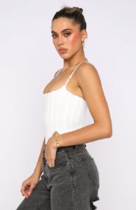 Living Large Bustier White sold by White Fox Boutique